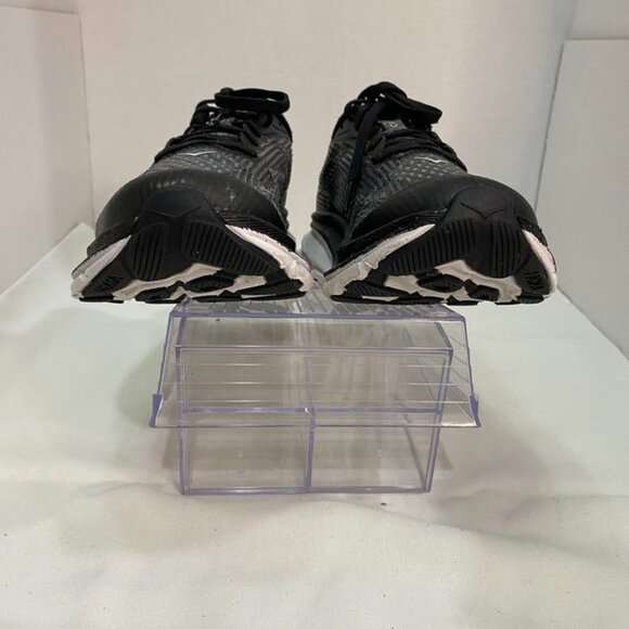 Hoka Clifton 9 Youth Black White Mesh Running Shoes Lightweight Cushion 4.5MD - Picture 7 of 13